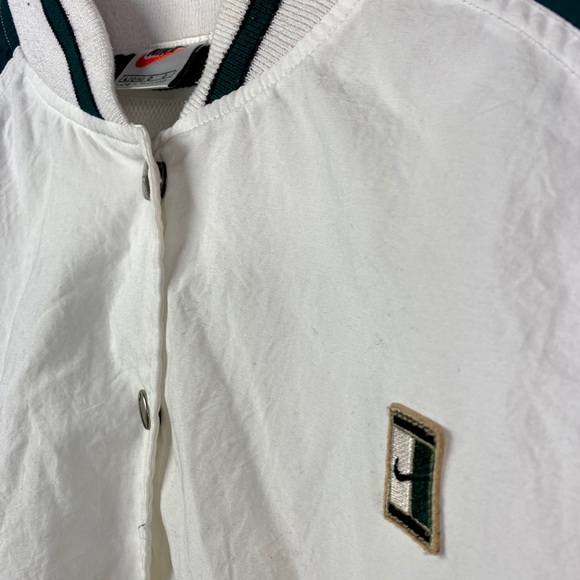 Vintage Nike White Green Windbreaker Jacket Size L - Picture 2 of 7